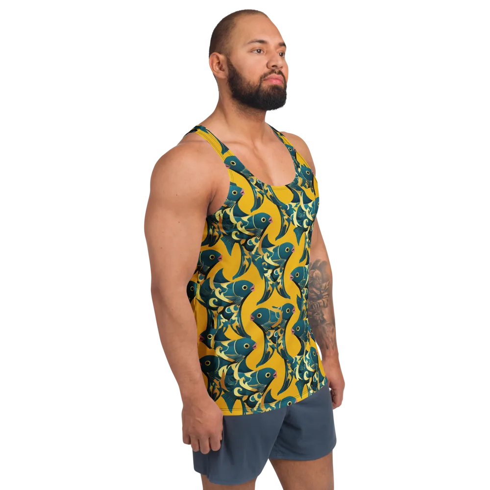Canary Current on Men's Tank Top — Right Front