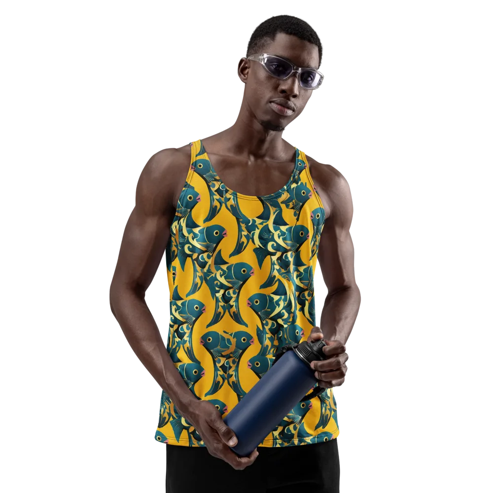 Canary Current on Men's Tank Top — Front