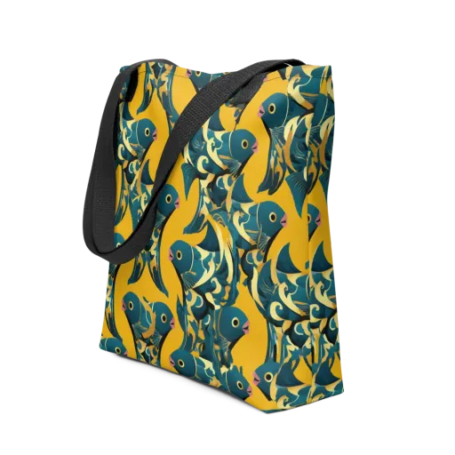Canary Current on a Tote Bag