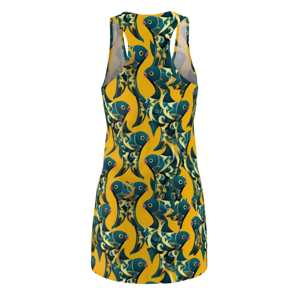 Canary Current on Racerback Dress — Back
