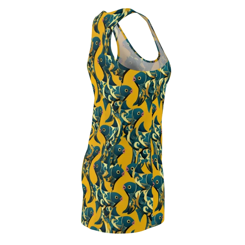 Canary Current on Racerback Dress — Back Side