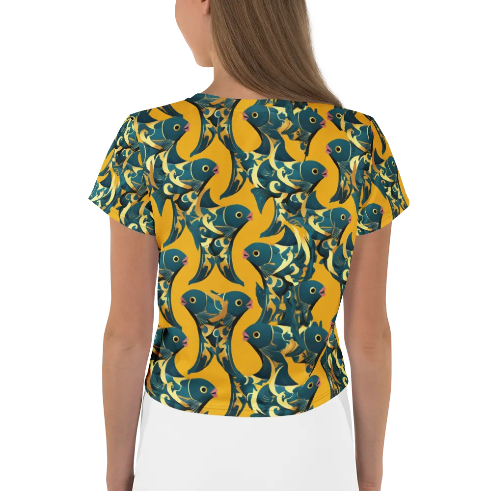 Canary Current on Crop Tee — Back