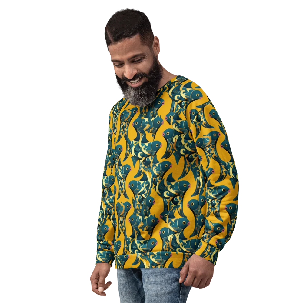 Canary Current on Sweatshirt — Left Front