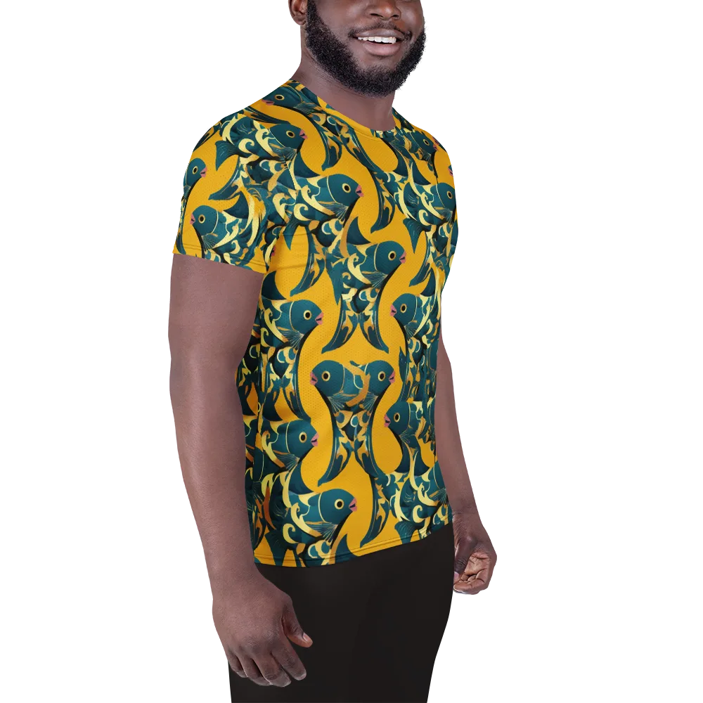 Canary Current on Men's Athletic T-Shirt — Right