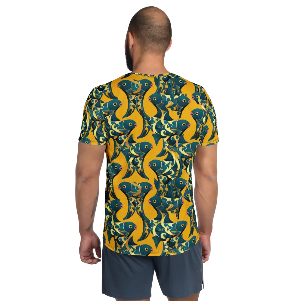 Canary Current on Men's Athletic T-Shirt — Back