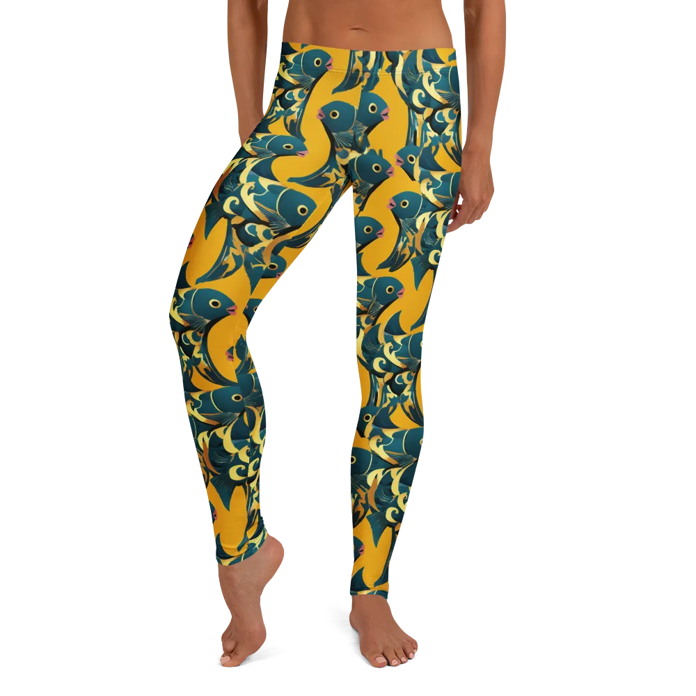 Canary Current on Leggings — Front