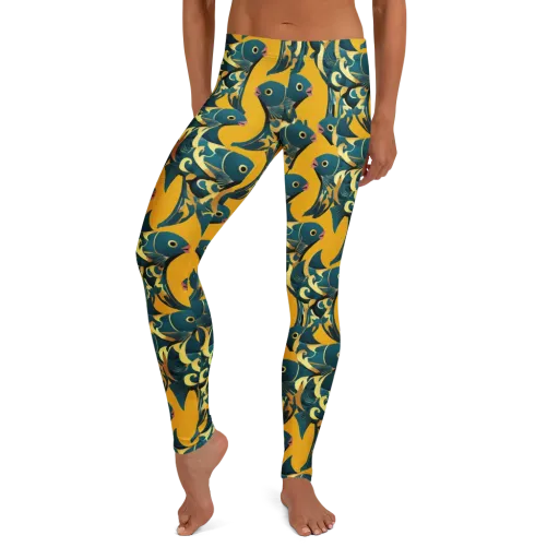 Canary Current on a Leggings