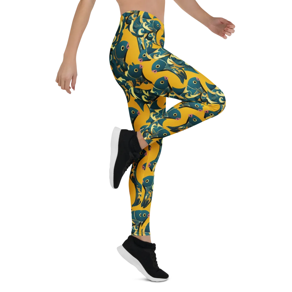 Canary Current on Leggings — Right