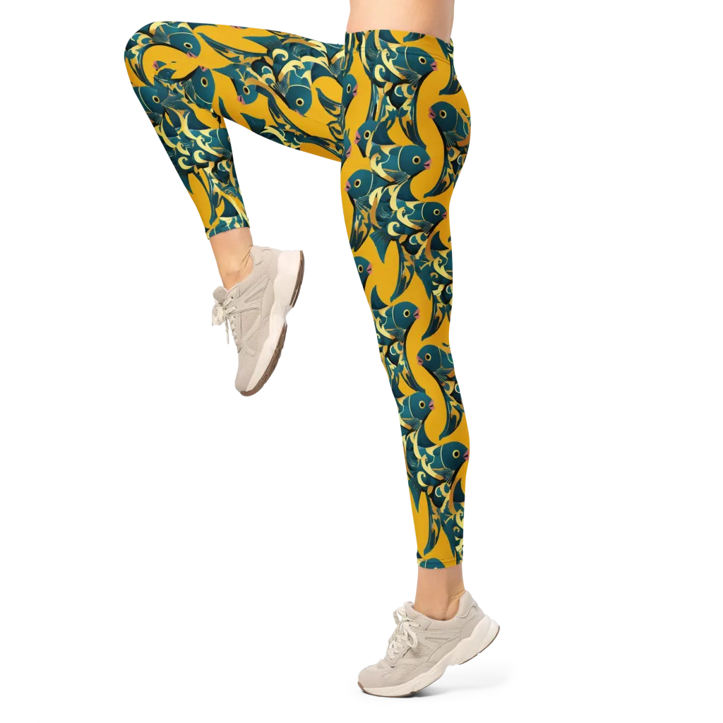 Canary Current on Leggings — Left