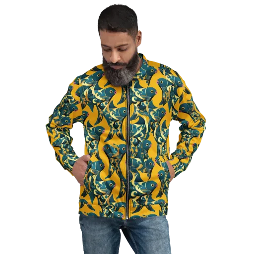 Canary Current on a Bomber Jacket