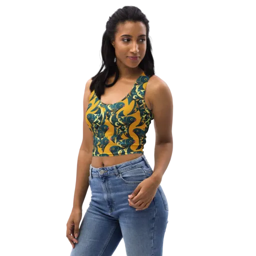 Canary Current on a Crop Top