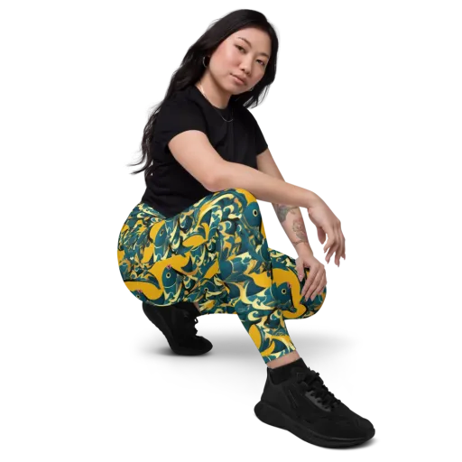 Canary Current on a Leggings with Pockets