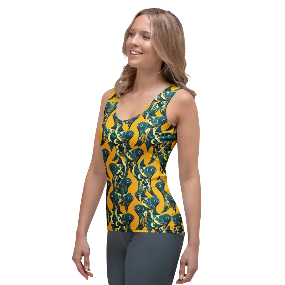 Canary Current on Women's Tank Top — Left Front