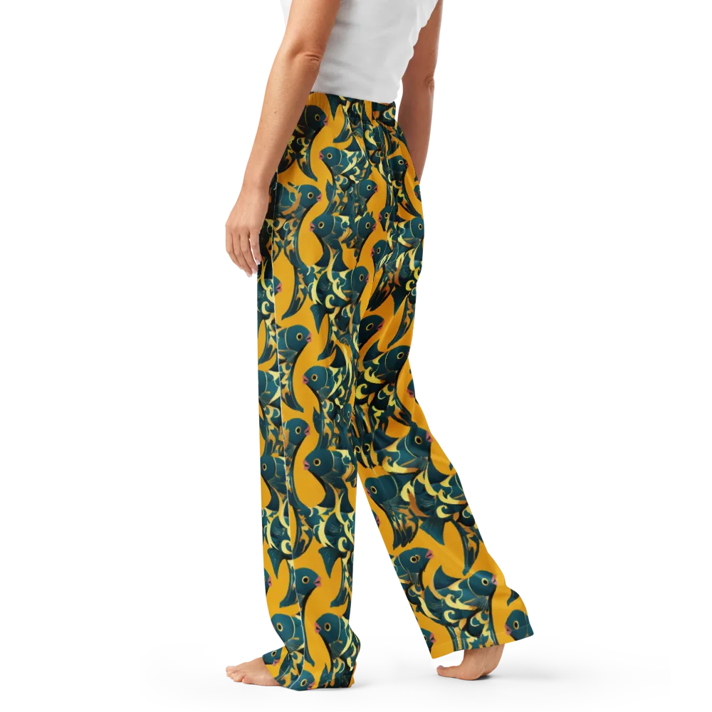 Canary Current on Women's Pajama Pants — Left