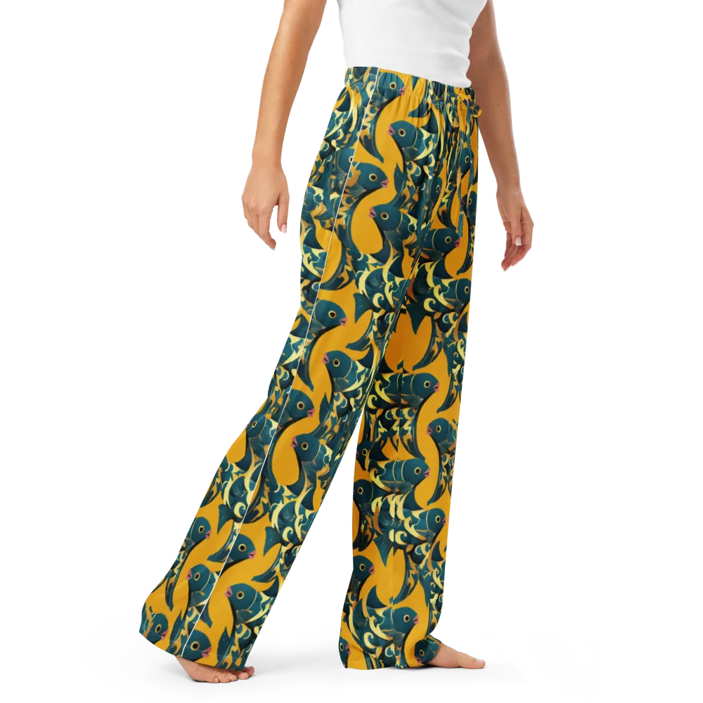 Canary Current on Women's Pajama Pants — Right Front