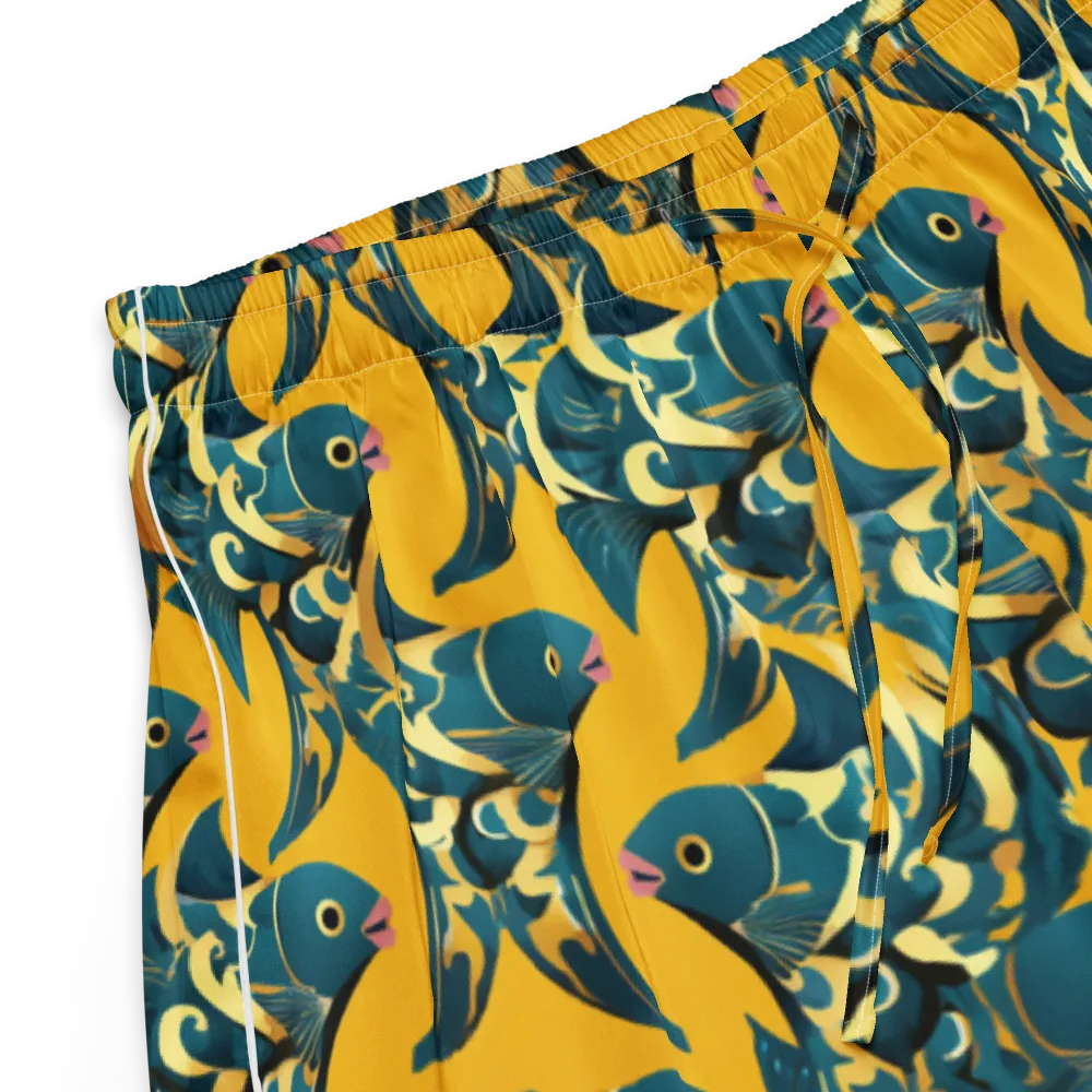 Canary Current on Women's Pajama Shorts — Product details