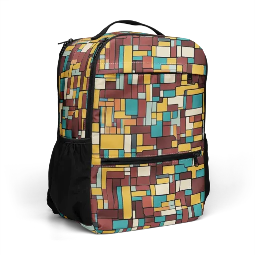 Bauhaus Block Party on a Utility Backpack