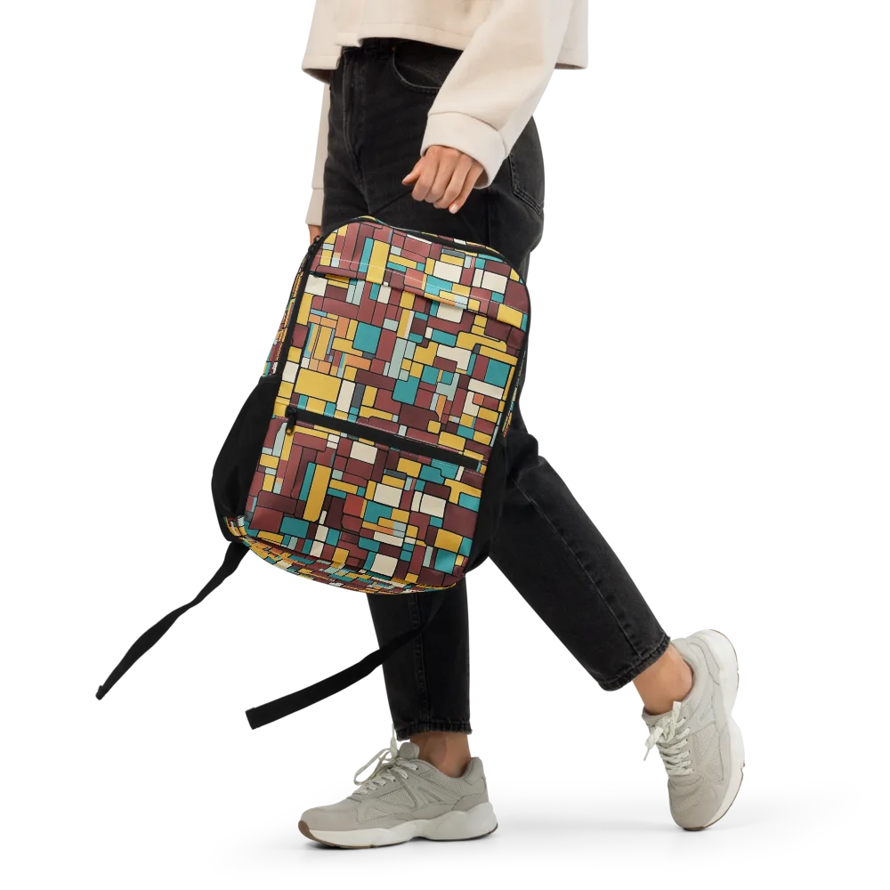 Bauhaus Block Party on Utility Backpack — Front