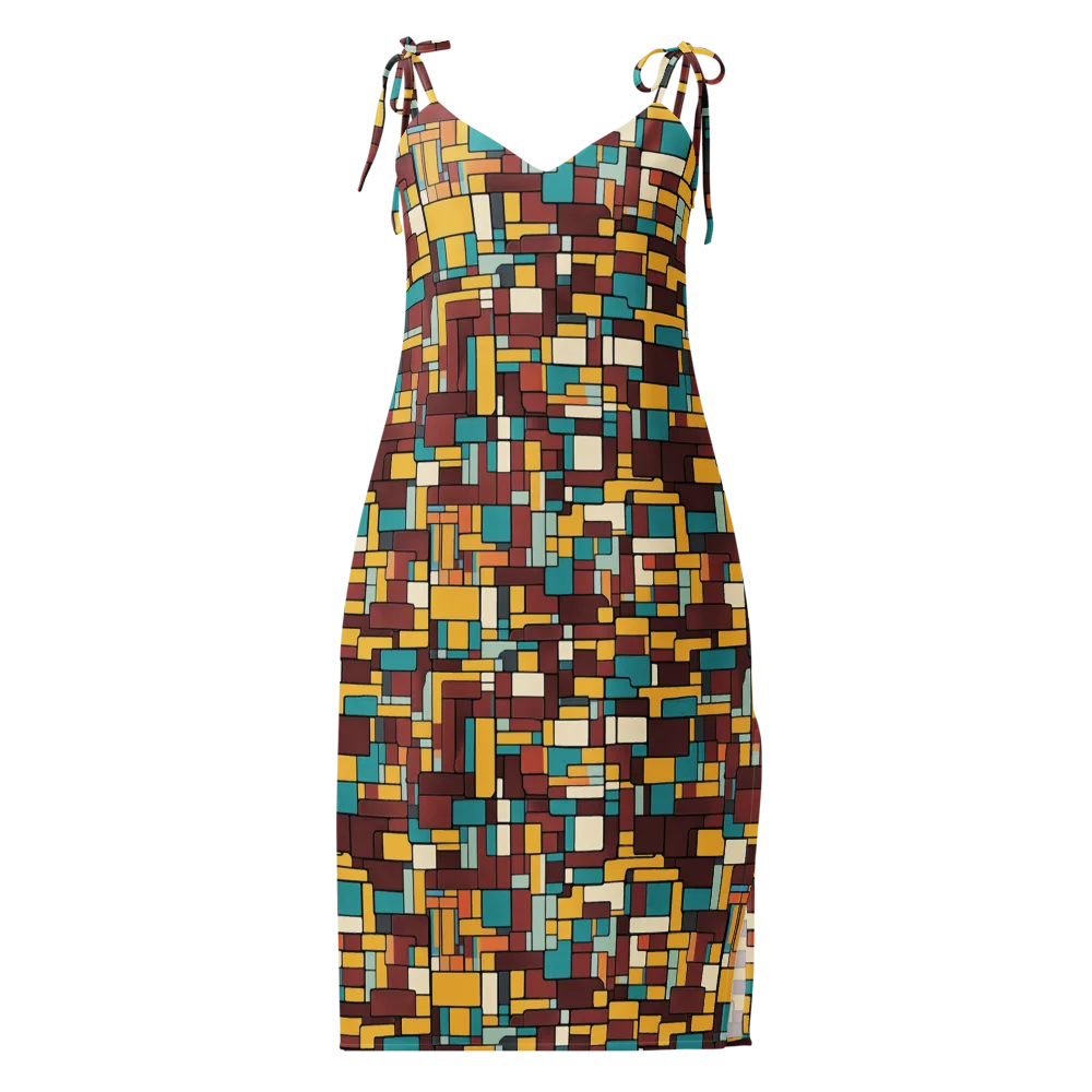 Bauhaus Block Party on Slip Dress — Front