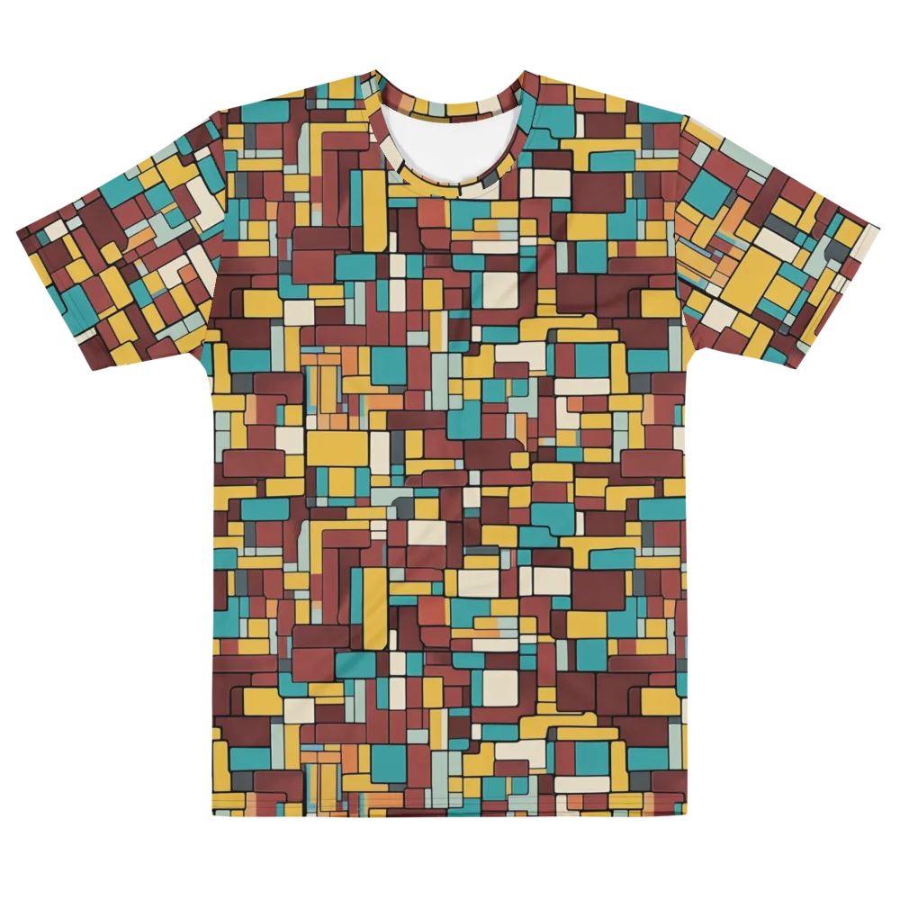 Bauhaus Block Party on Men's Cotton Crew Neck T-Shirt — Front