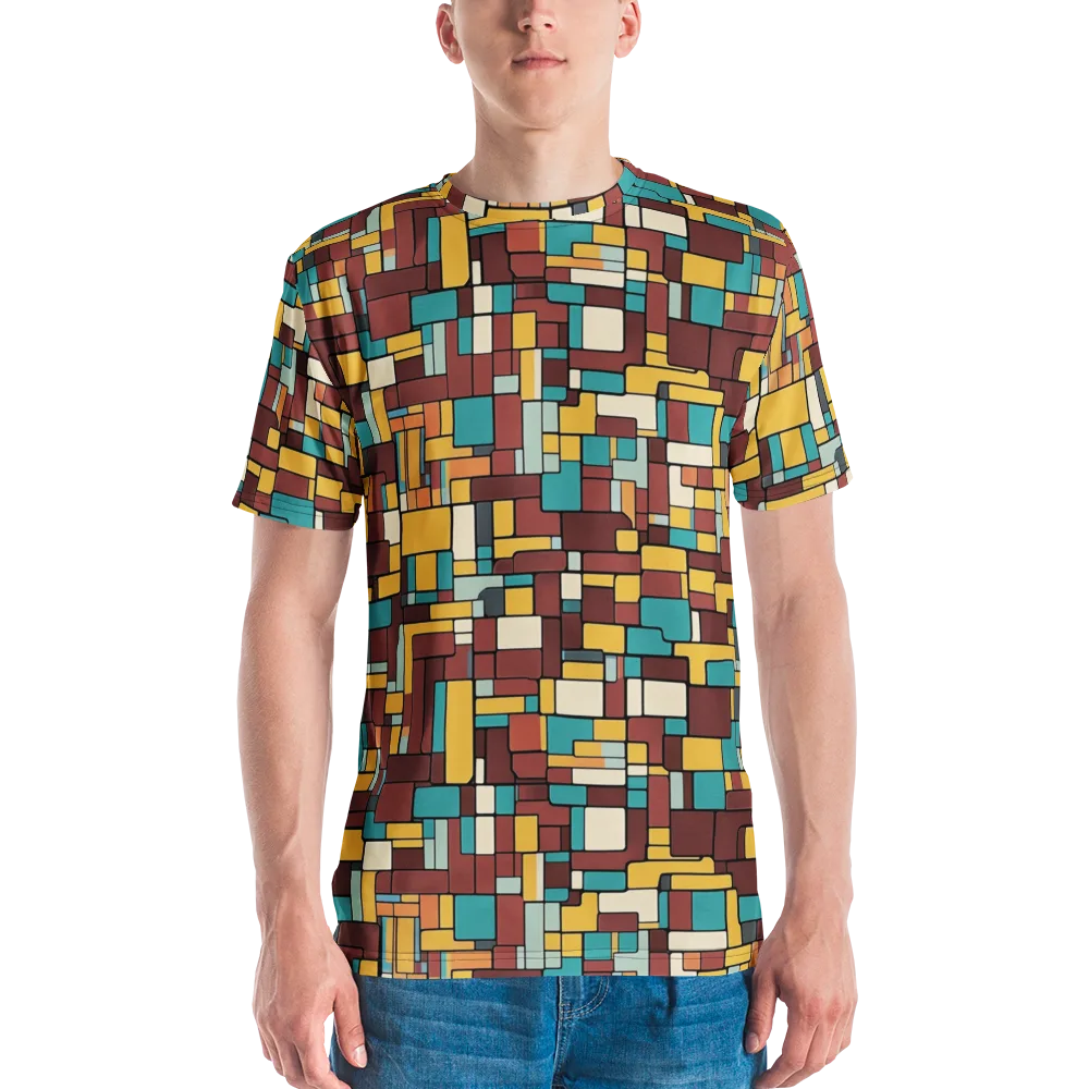 Bauhaus Block Party on Men's Crew Neck T-Shirt — Front