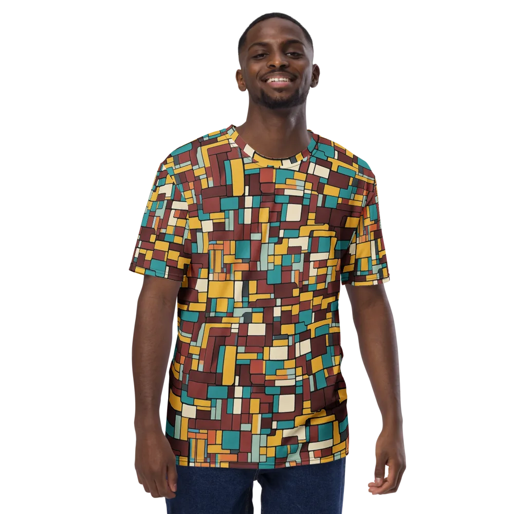 Bauhaus Block Party on Men's Crew Neck T-Shirt — Front