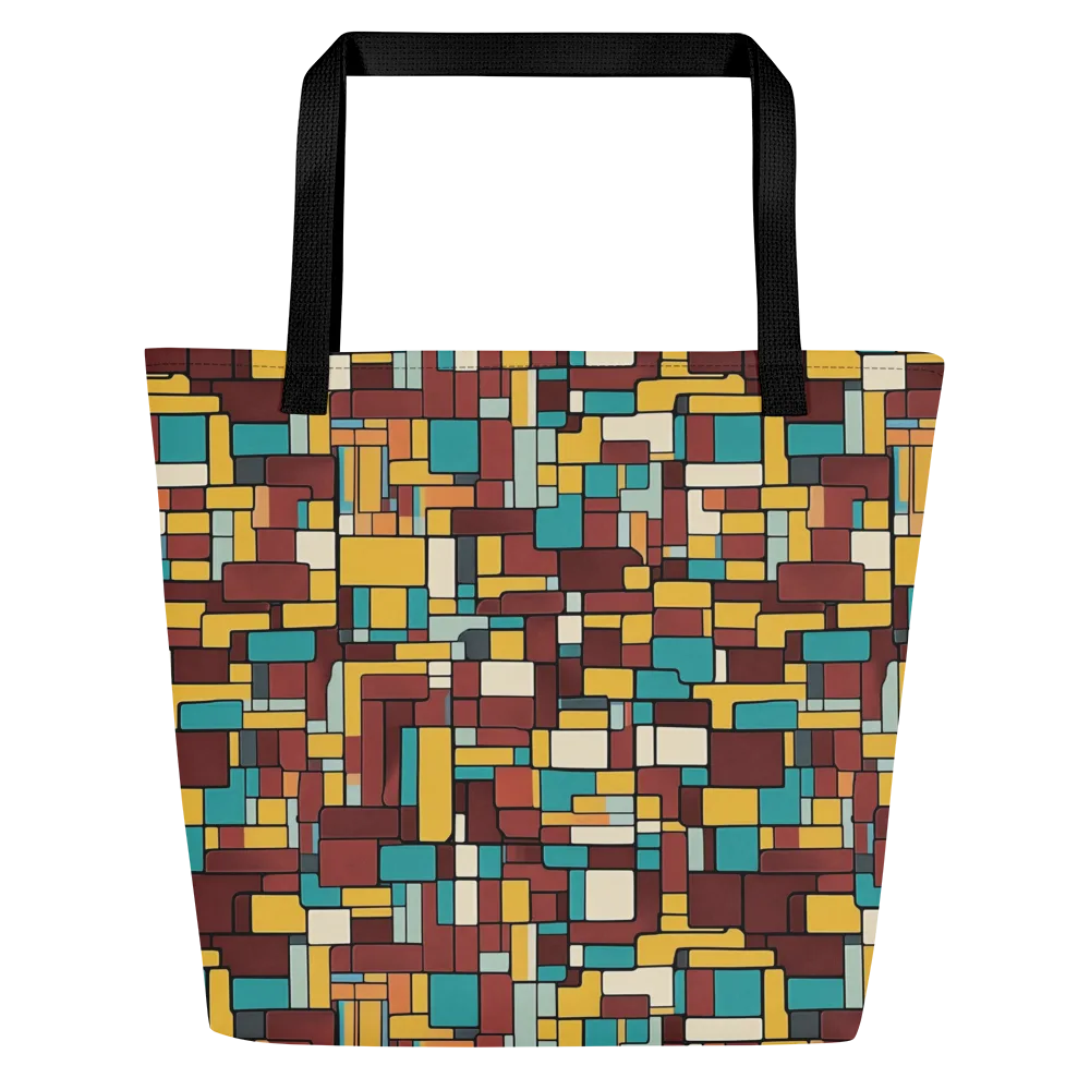 Bauhaus Block Party on Large Tote Bag W/ Pocket — Front
