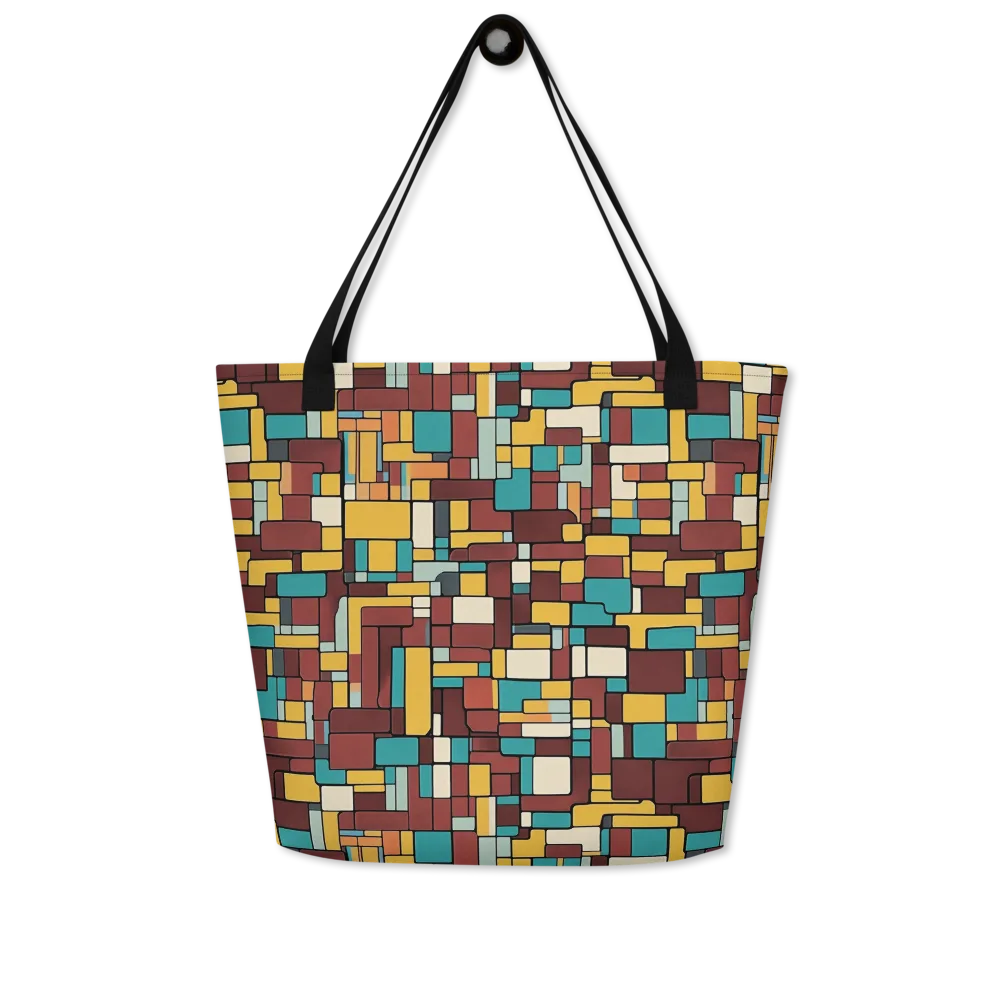 Bauhaus Block Party on Large Tote Bag W/ Pocket — Front