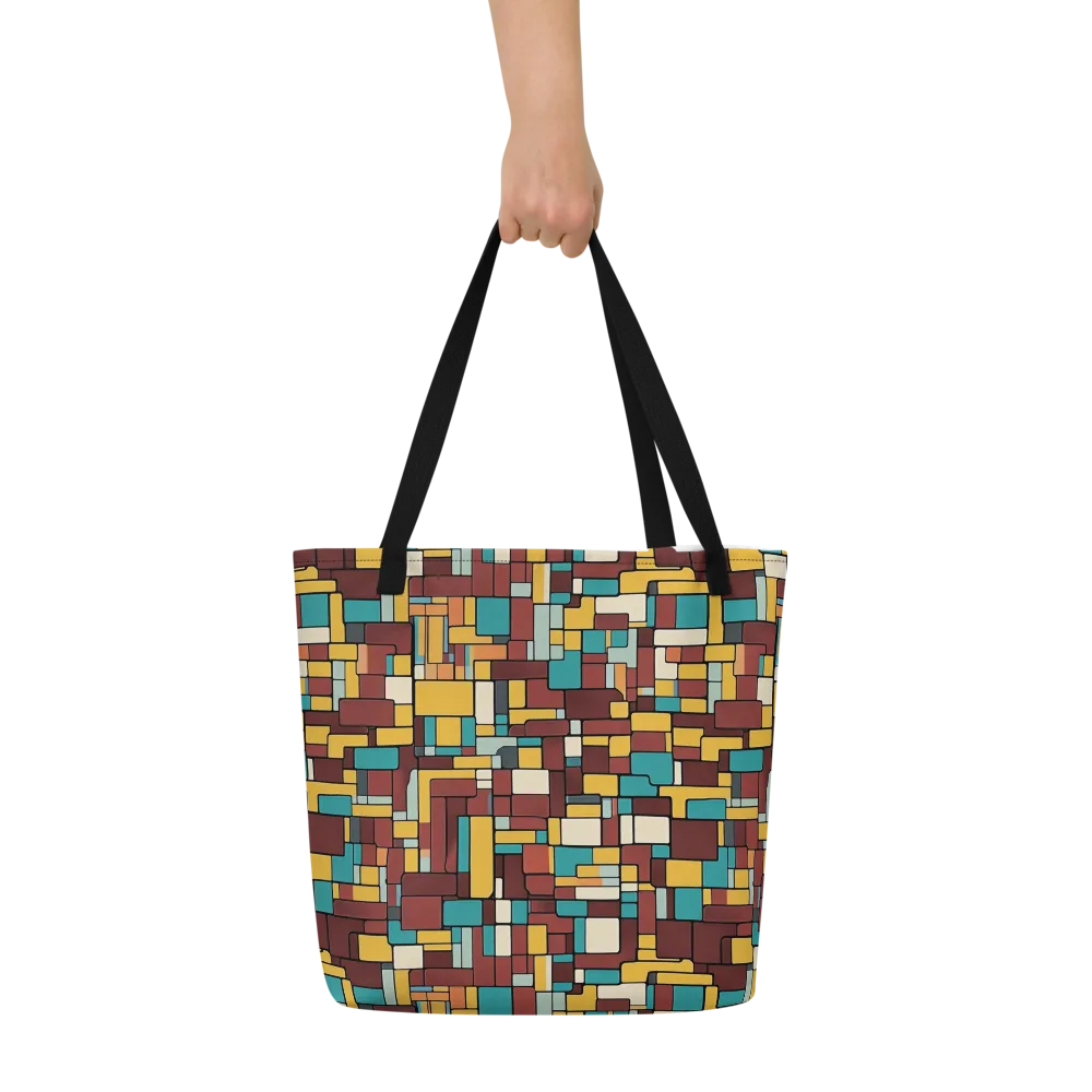 Bauhaus Block Party on Large Tote Bag W/ Pocket — Front