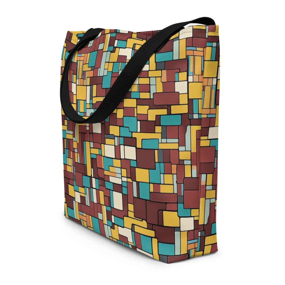 Bauhaus Block Party on Large Tote Bag W/ Pocket — Front