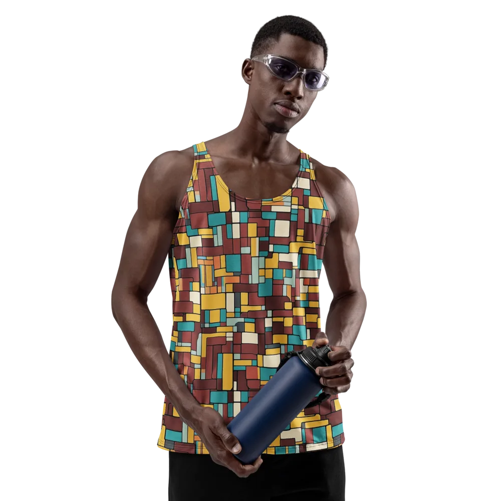 Bauhaus Block Party on Men's Tank Top — Front