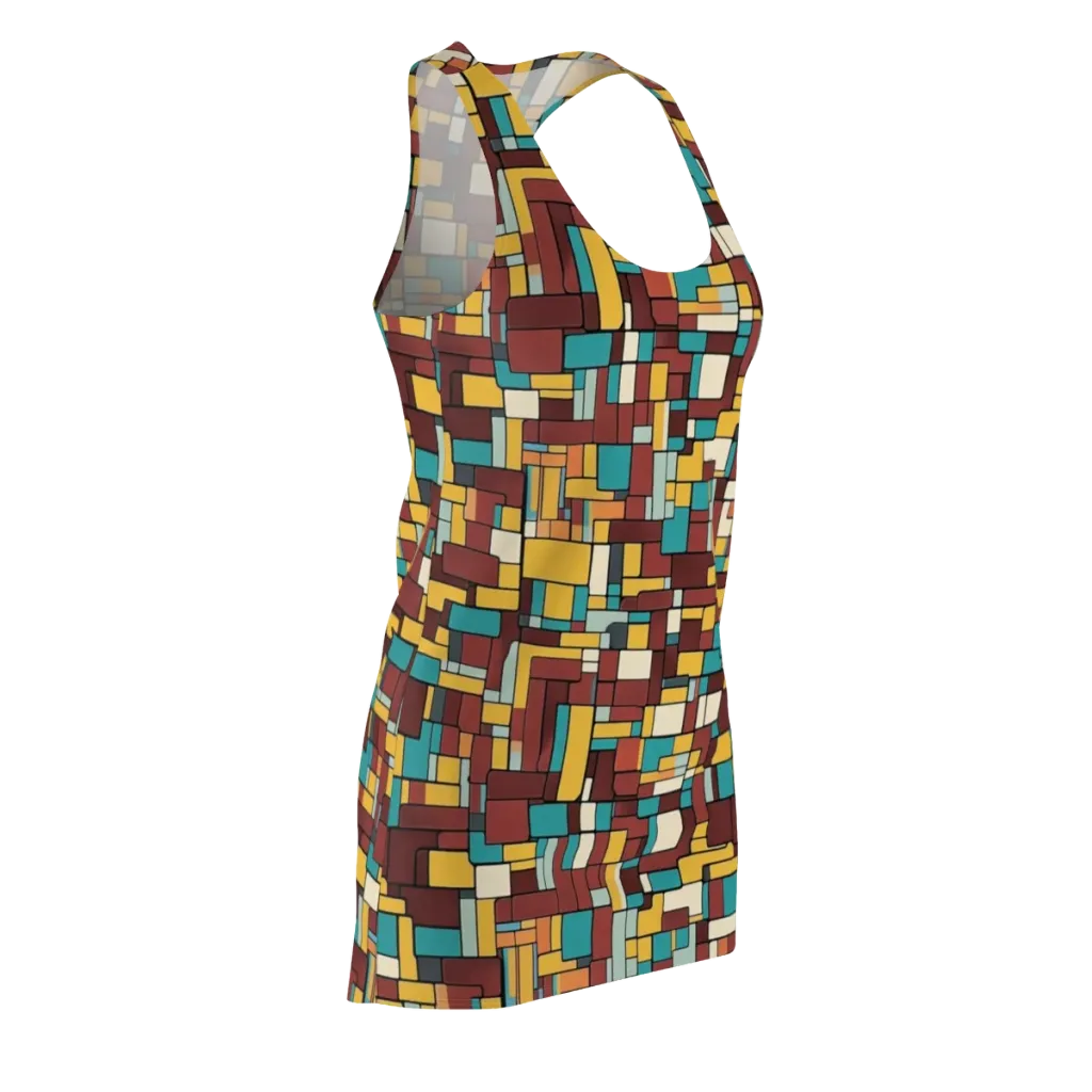 Bauhaus Block Party on Racerback Dress — Front Side