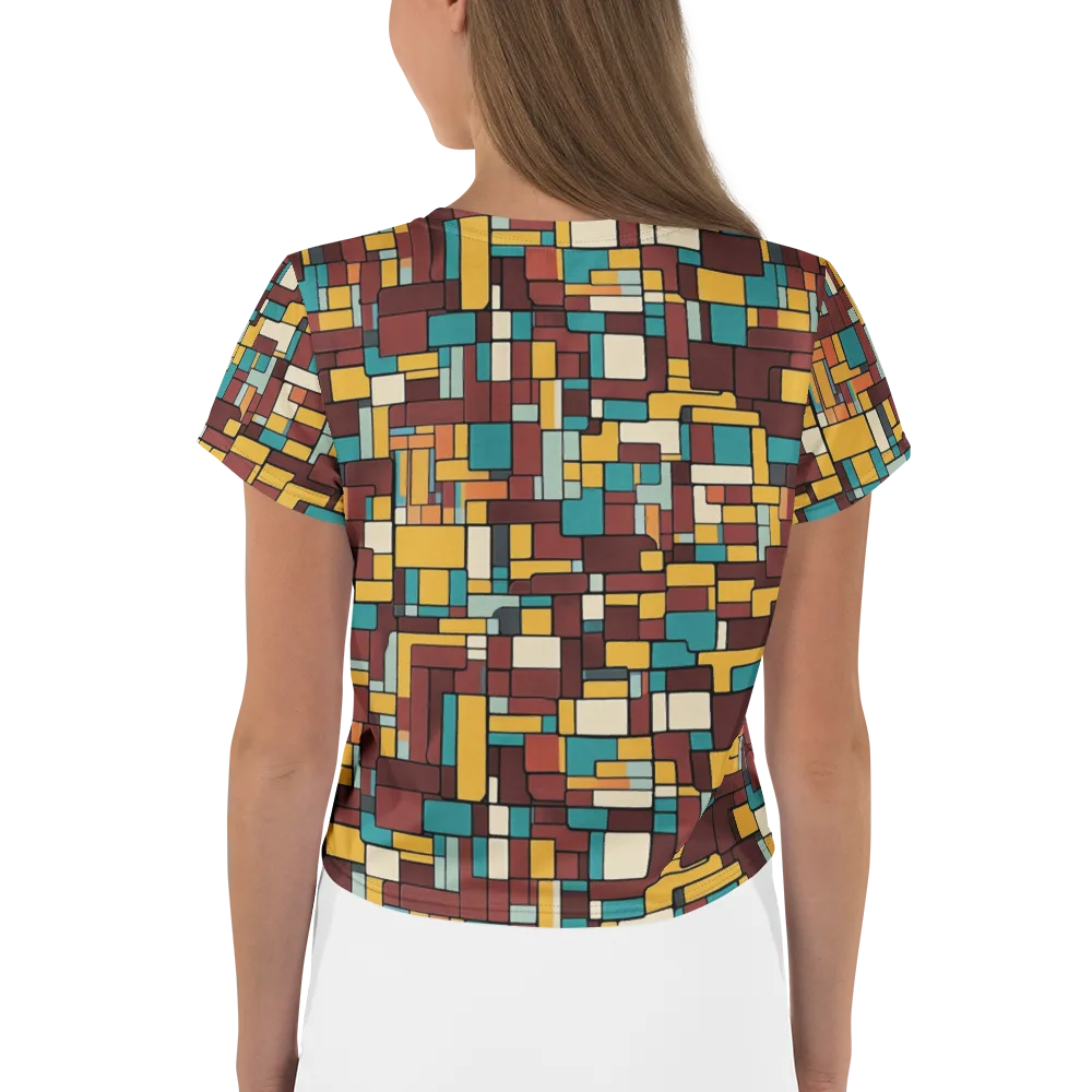 Bauhaus Block Party on Crop Tee — Back