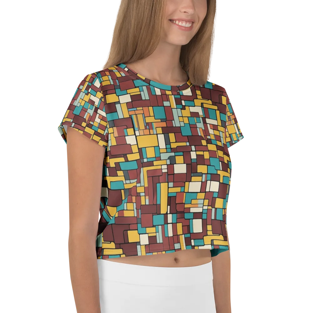 Bauhaus Block Party on Crop Tee — Right