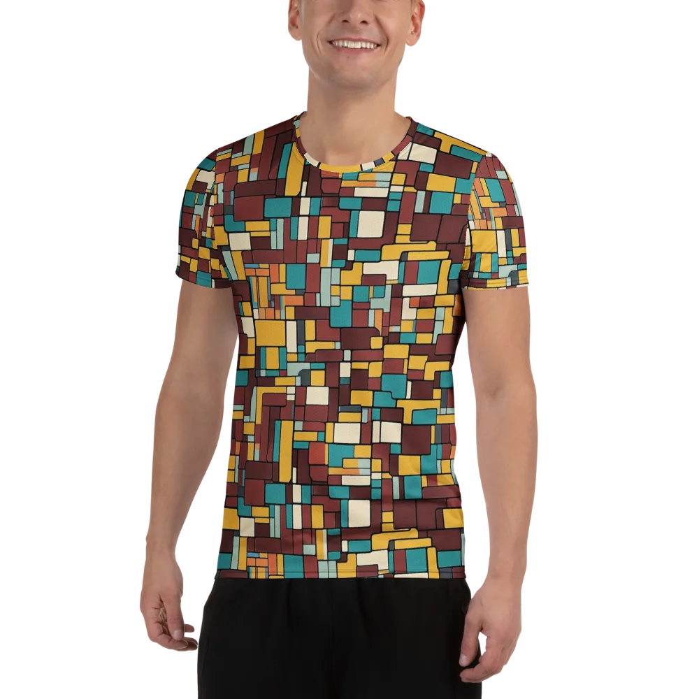 Bauhaus Block Party on Men's Athletic T-Shirt — Front