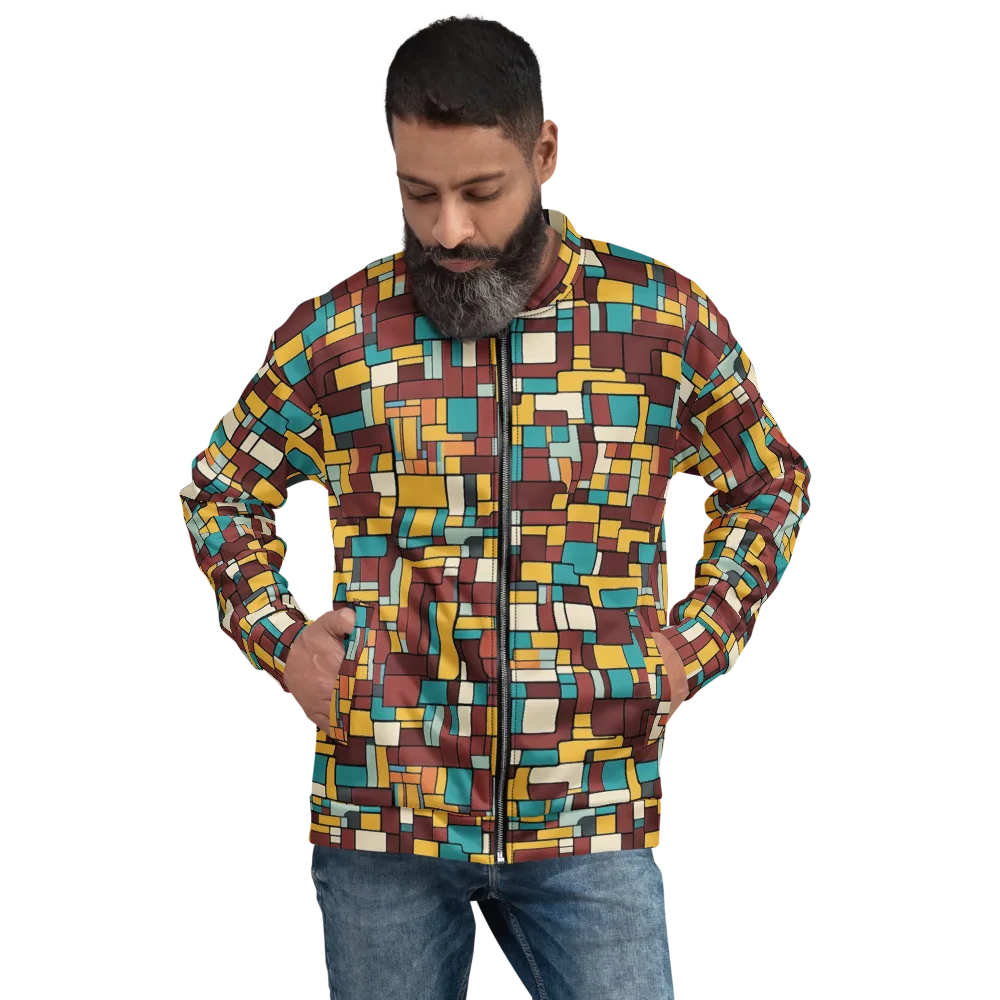 Bauhaus Block Party on Bomber Jacket — Front
