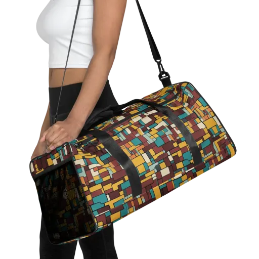 Bauhaus Block Party on a Duffle Bag