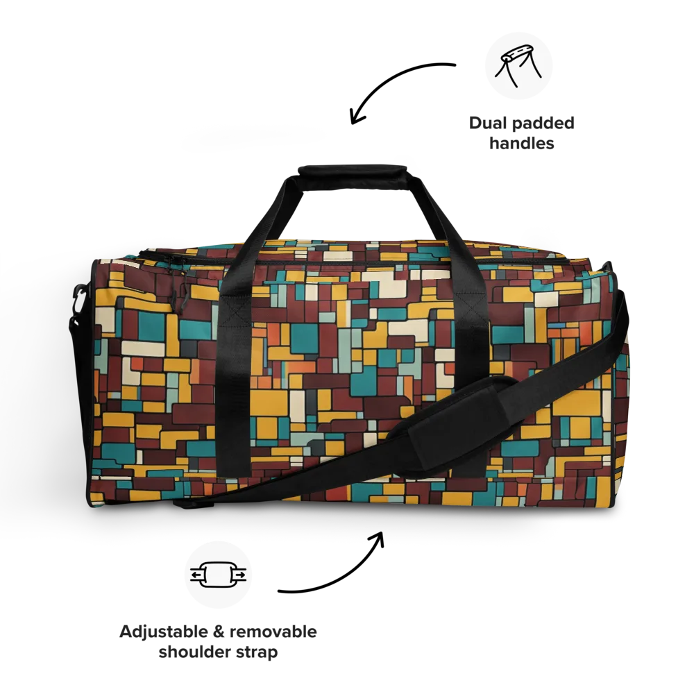 Bauhaus Block Party on Duffle Bag — Front