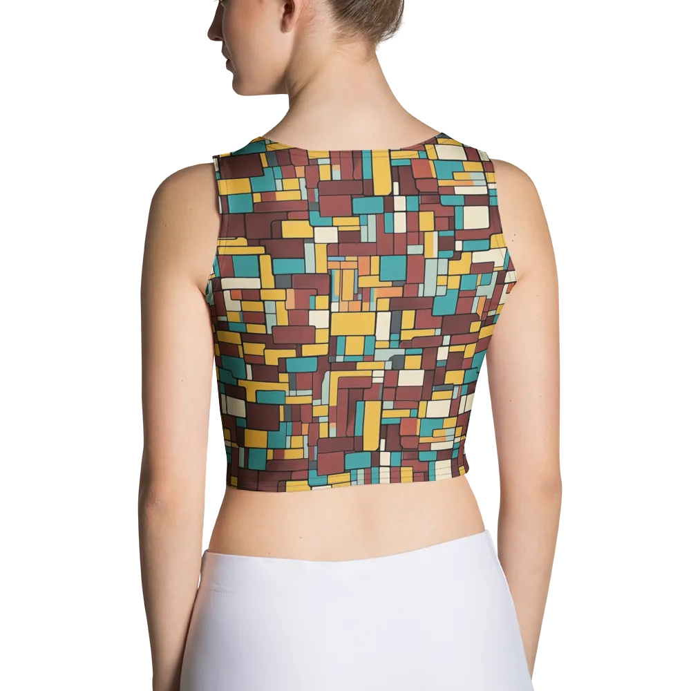 Bauhaus Block Party on Crop Top — Back