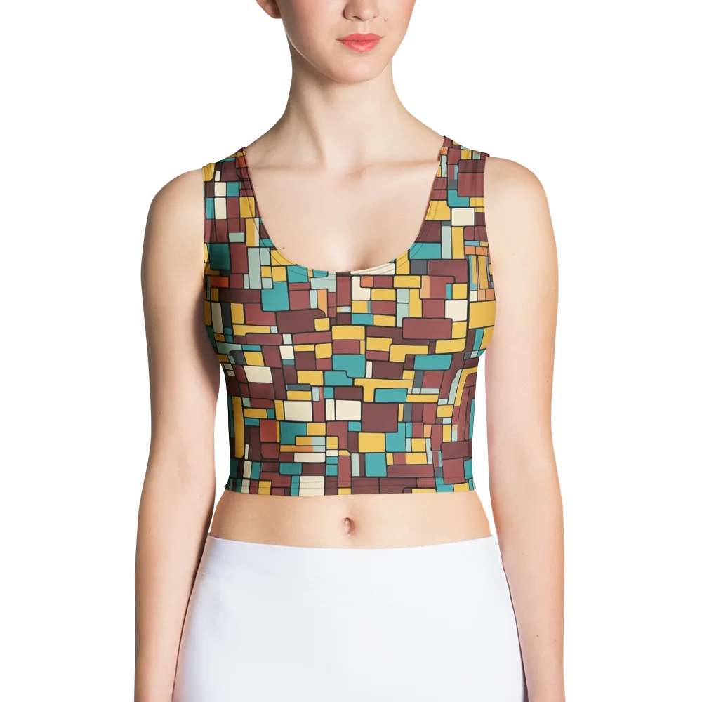 Bauhaus Block Party on Crop Top — Front