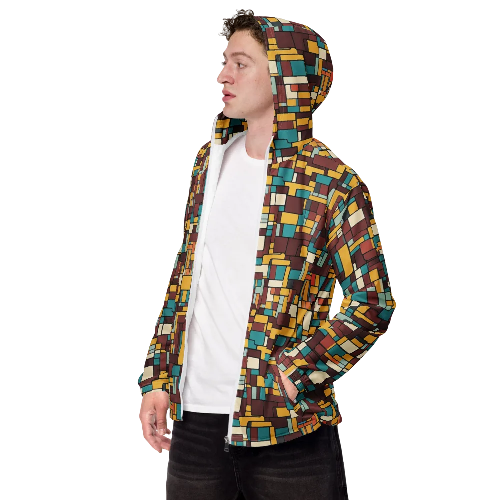 Bauhaus Block Party on Men's Windbreaker — Left Front