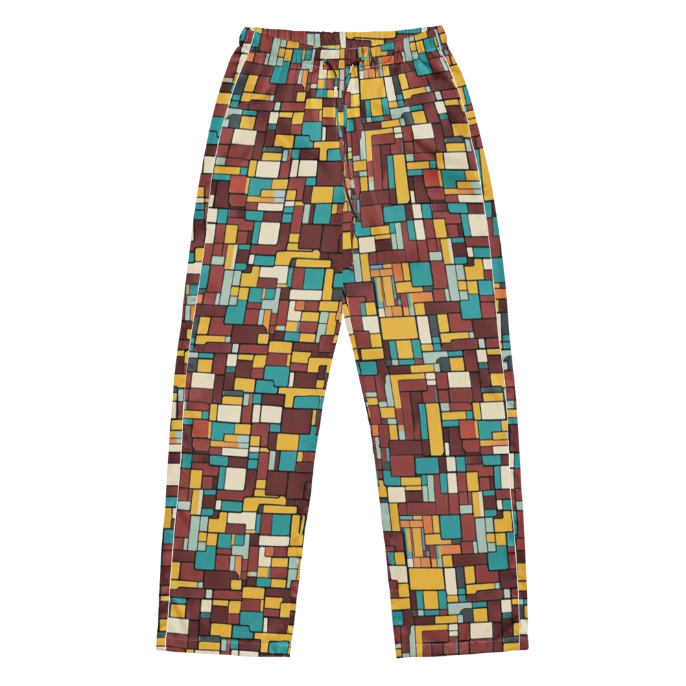 Bauhaus Block Party on Women's Pajama Pants — Front