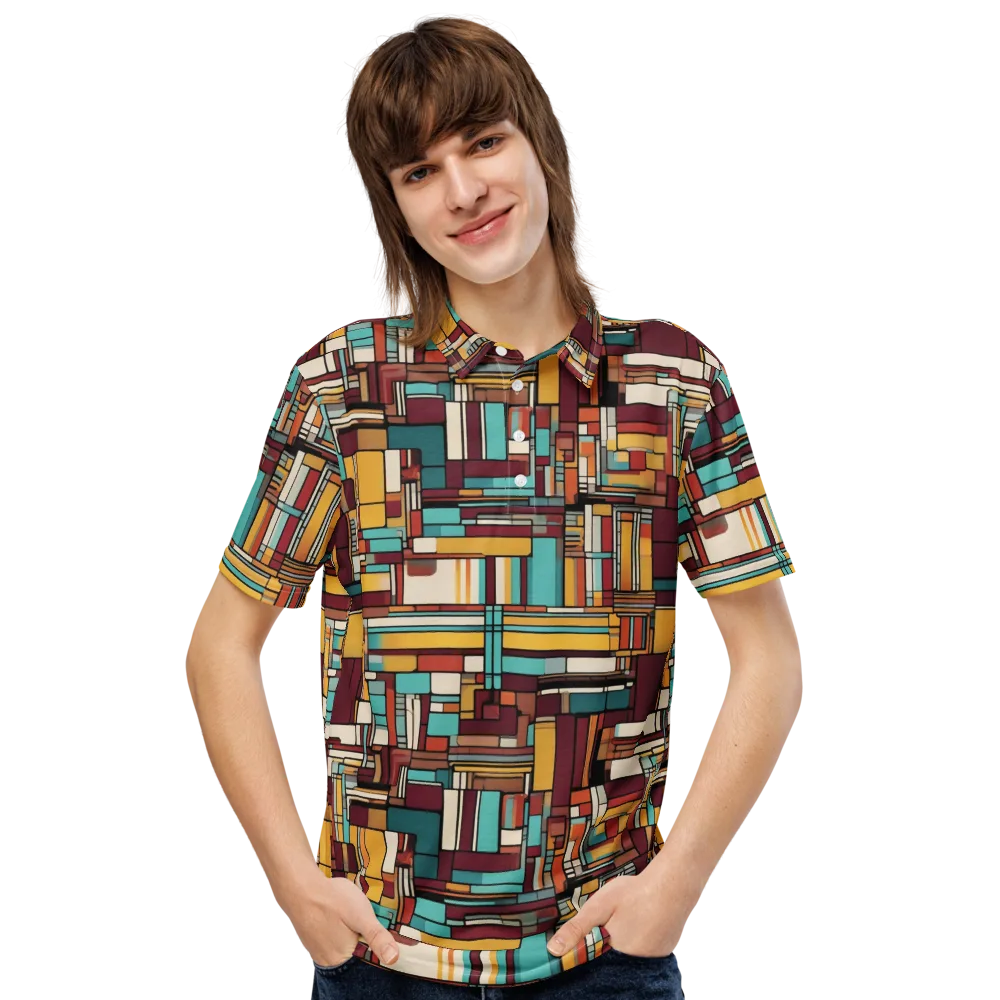 Urban Quilt on Men's Slim Fit Polo Shirt — Front
