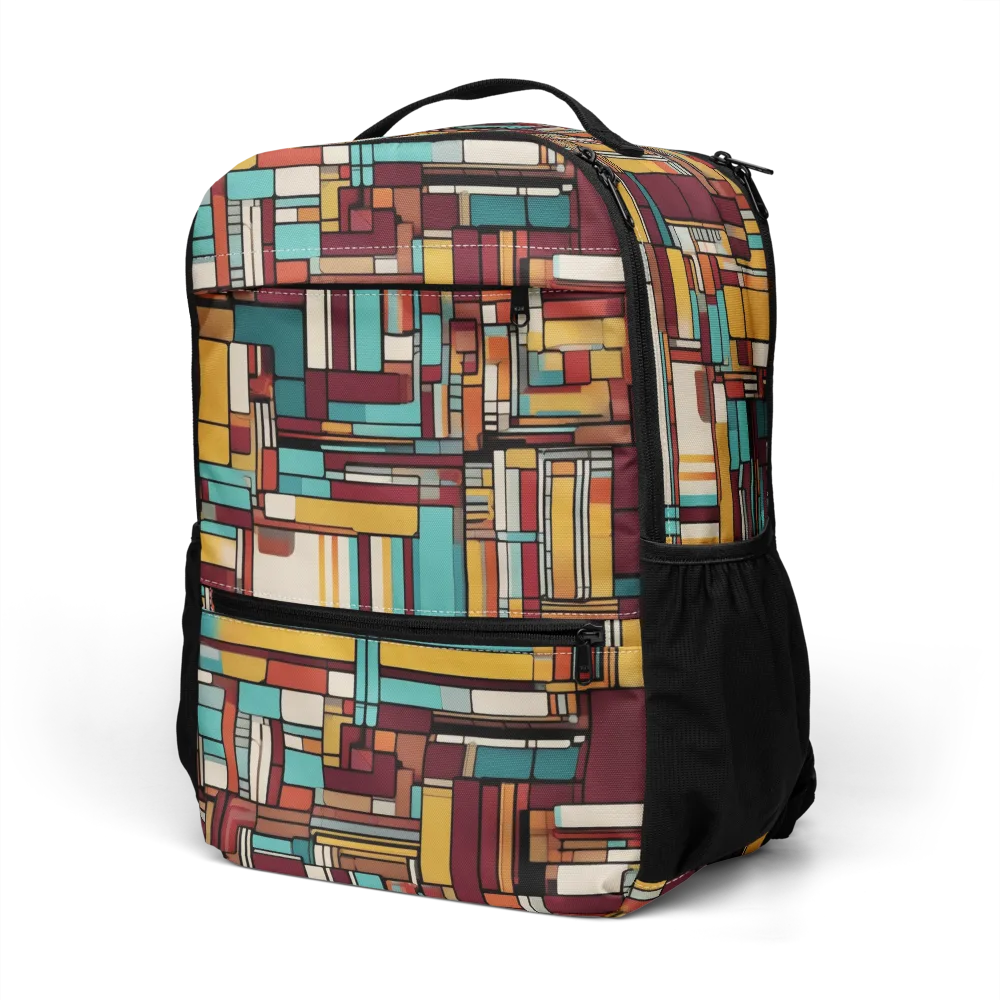 Urban Quilt on Utility Backpack — Left Front