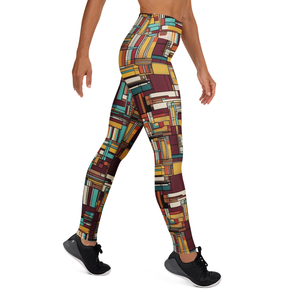 Urban Quilt on Yoga Leggings — Right
