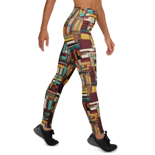 Urban Quilt on a Yoga Leggings