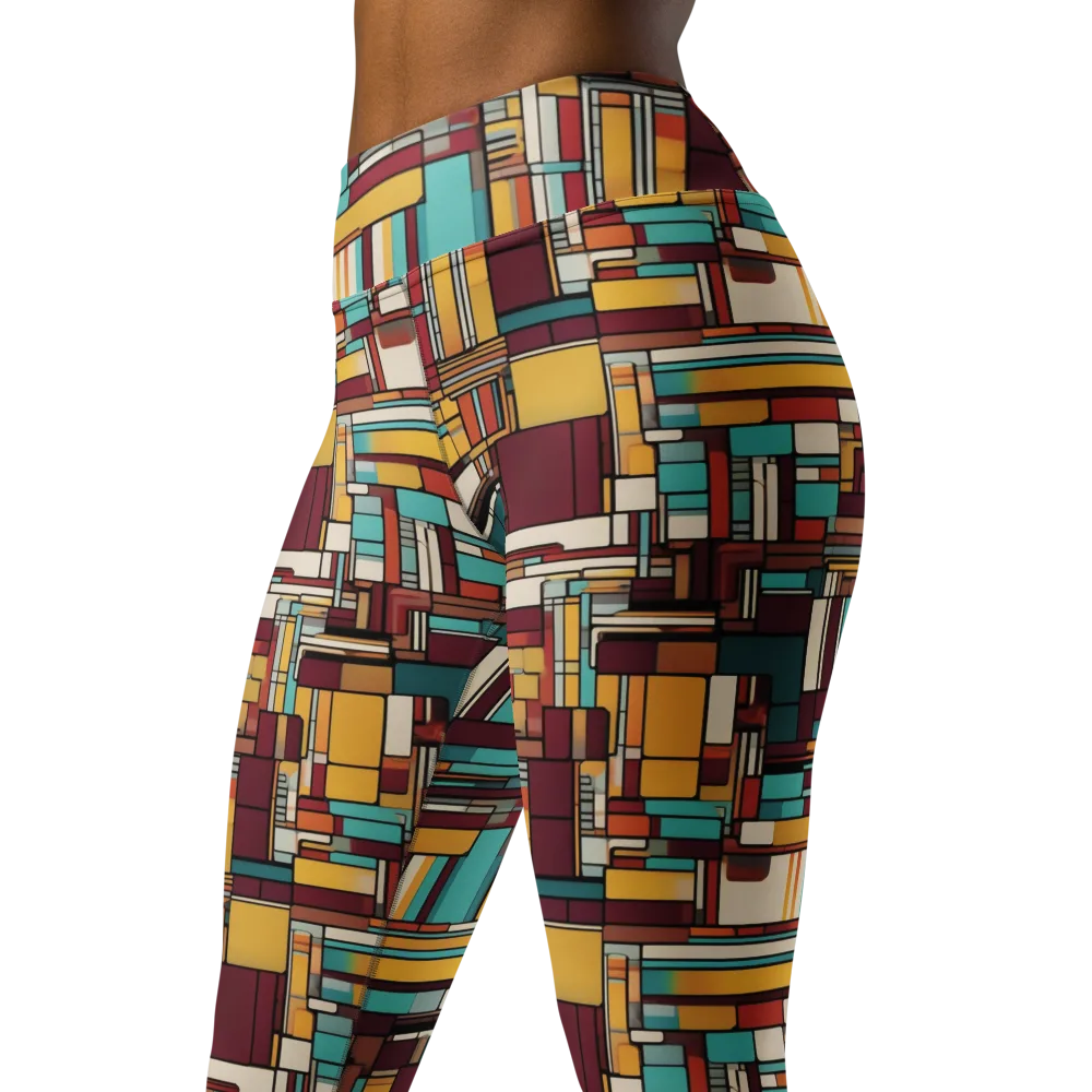 Urban Quilt on Yoga Leggings — Left Front