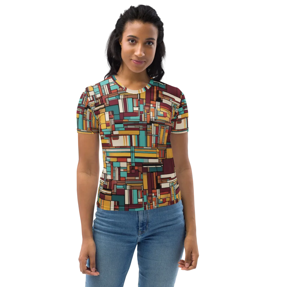 Urban Quilt on Women's Crew Neck T-Shirt — Front