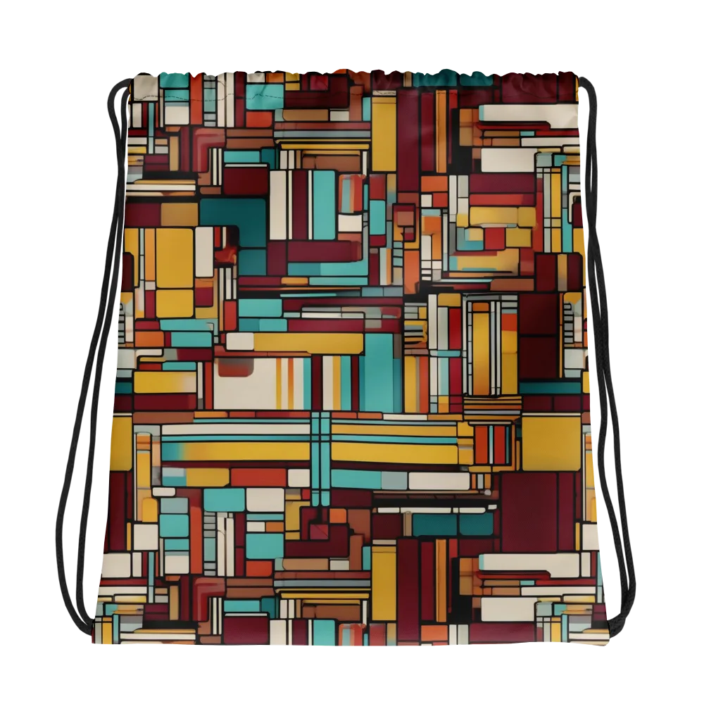 Urban Quilt on Drawstring Bag — Photo