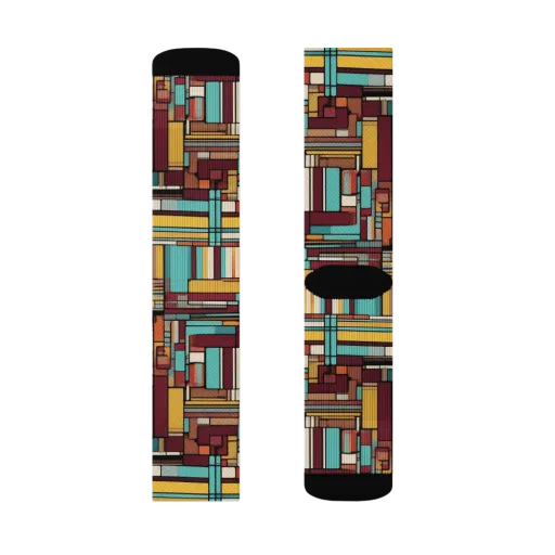 Urban Quilt on a Socks